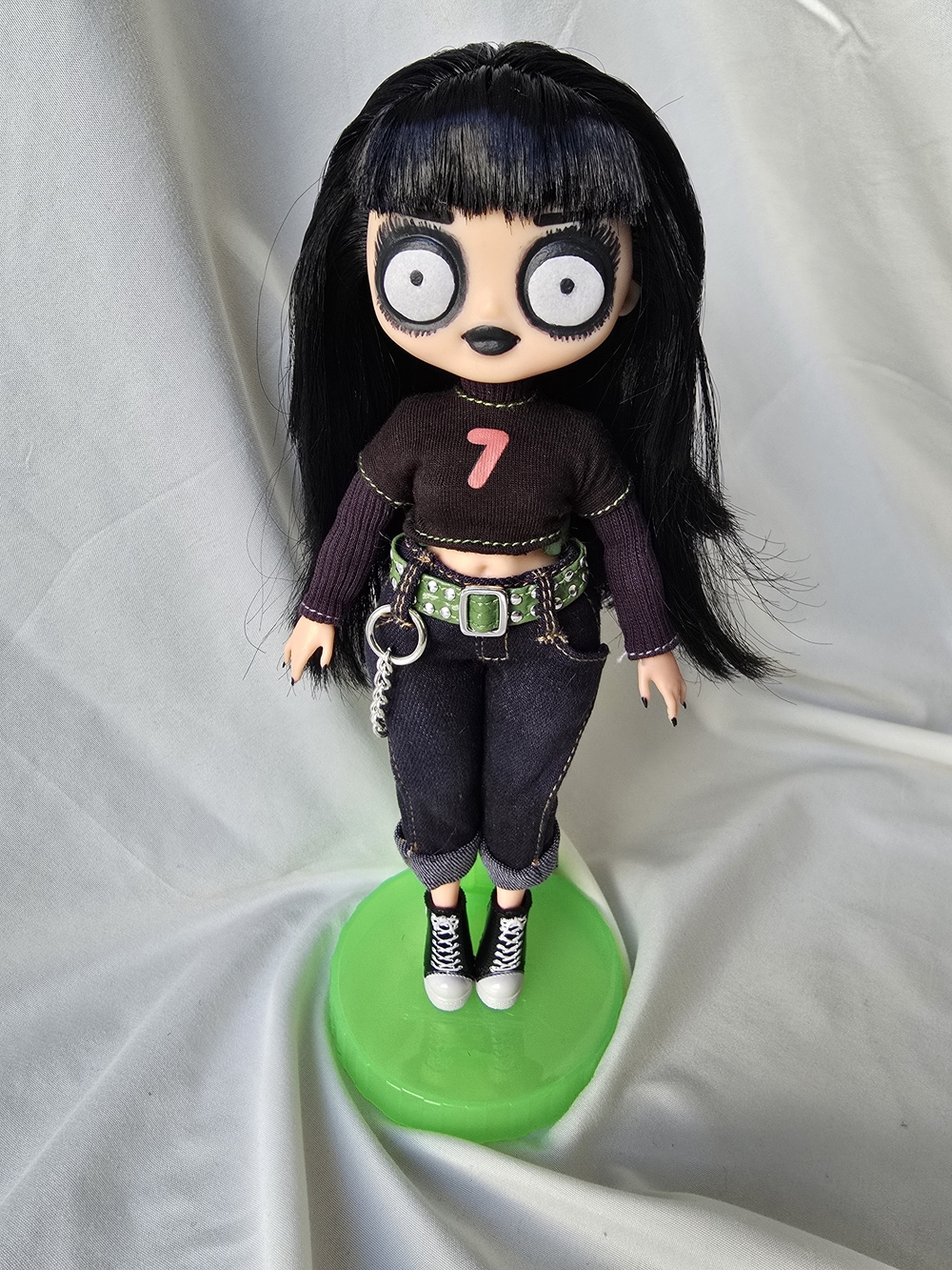 OOAK Goth Doll - Handpainted LOL OMG Buttercup Repaint
